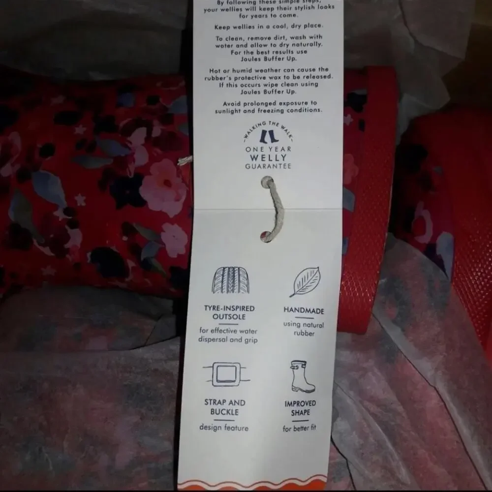 Joules Welly Girls Rain Boots